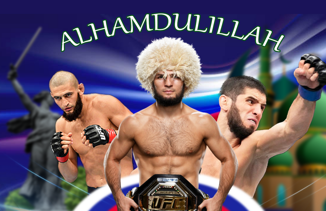 Islam x Khamzat x Khabib Flag