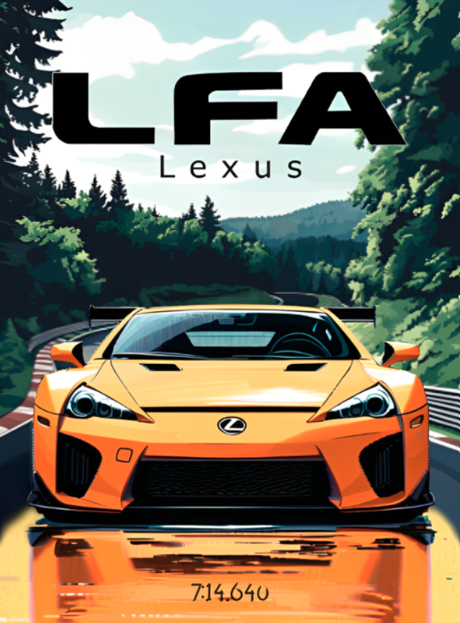 Lexus LFA Flag
