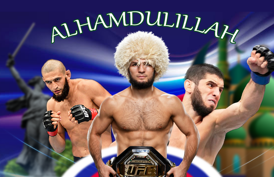 Islam x  Khamzat x Khabib Flag