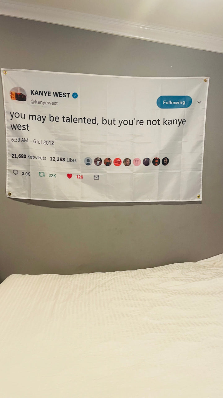 Kanye West Tweet Flag