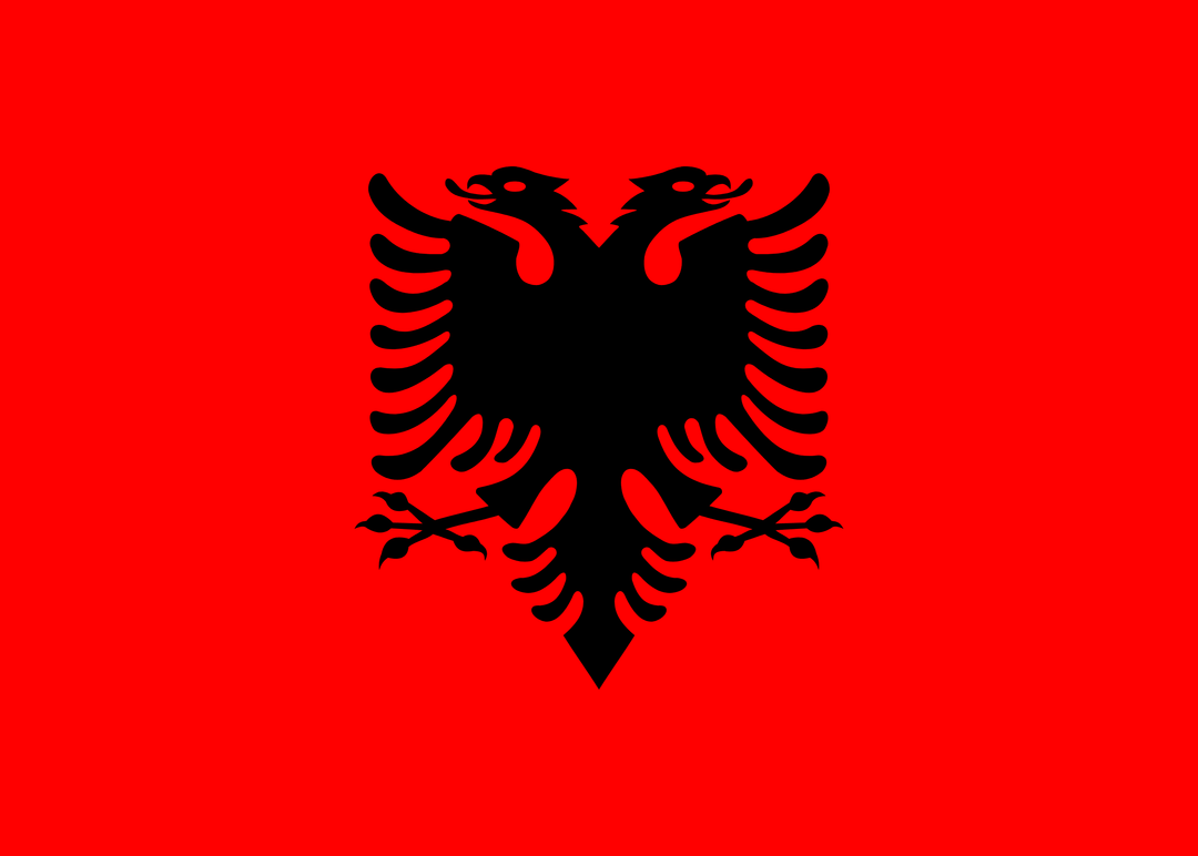 Albania flag, 3x5 ft polyester wall flag with grommets