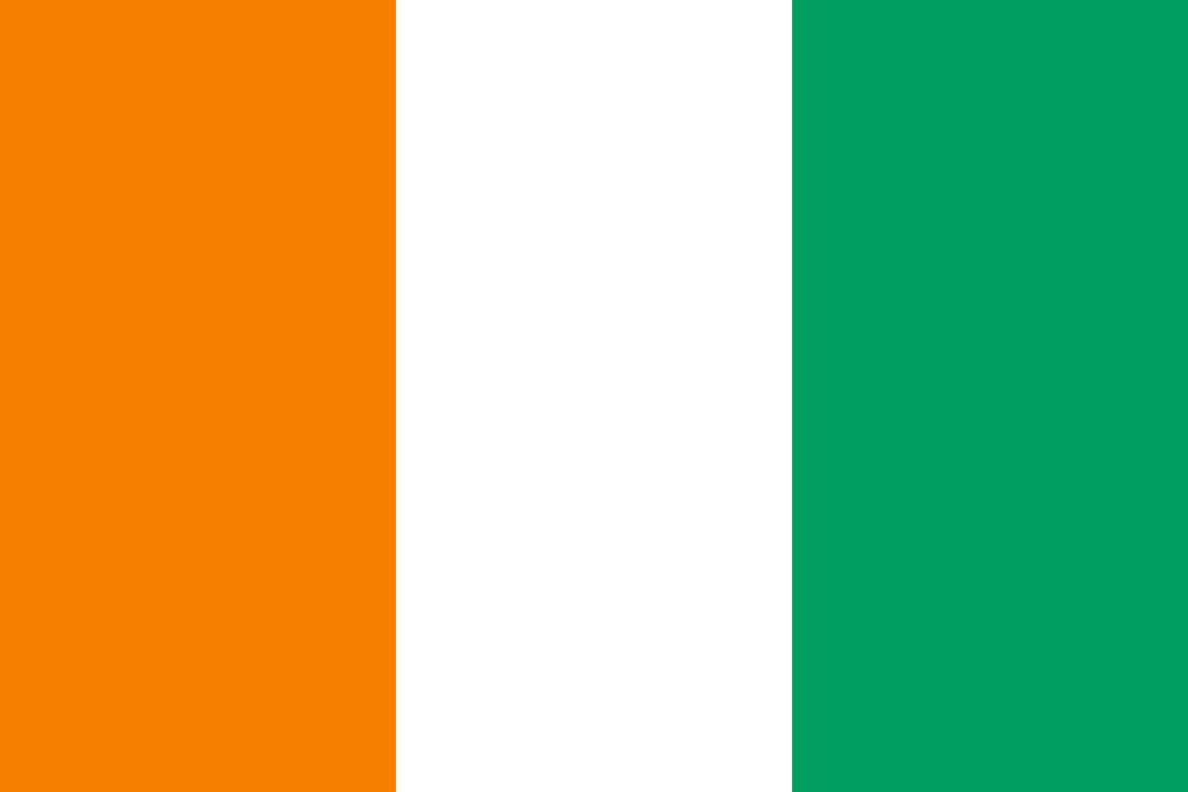 Ivory Coast flag, 3x5 ft polyester wall flag with grommets