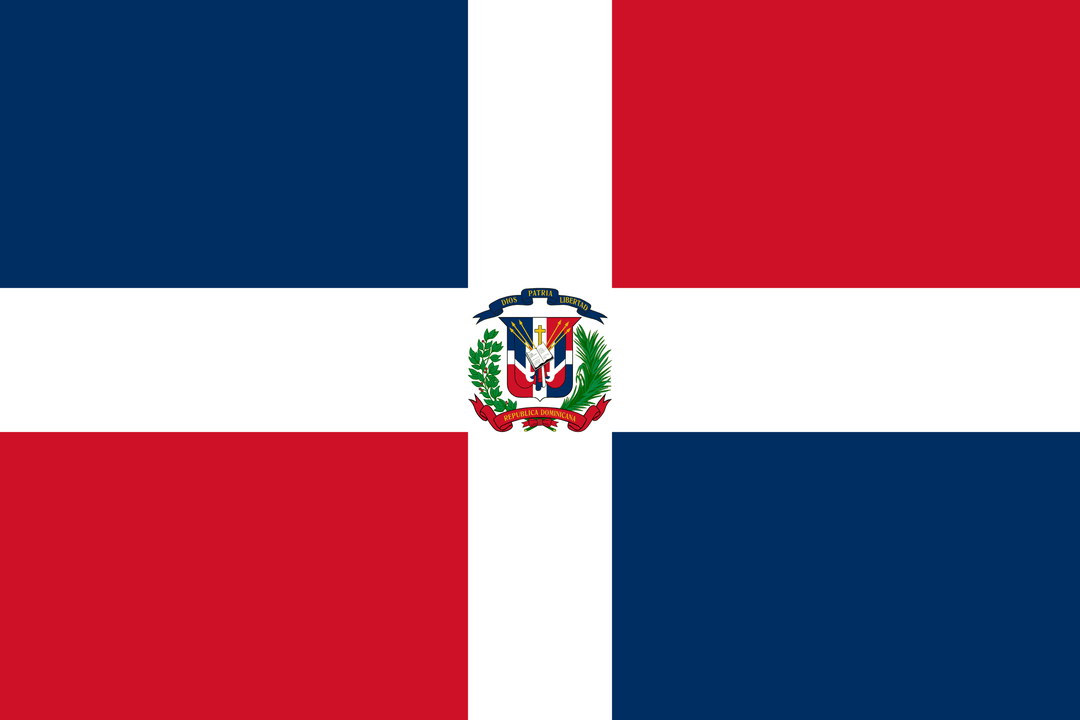 Dominican Republic flag, 3x5 ft polyester wall flag with grommets