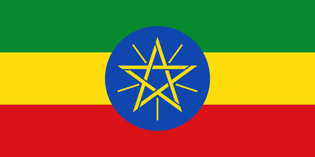 Ethiopia flag, 3x5 ft polyester wall flag with grommets