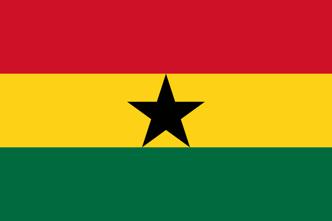 Ghana flag, 3x5 ft polyester wall flag with grommets