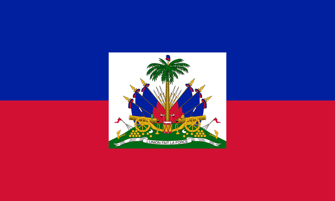 Haiti flag, 3x5 ft polyester wall flag with grommets