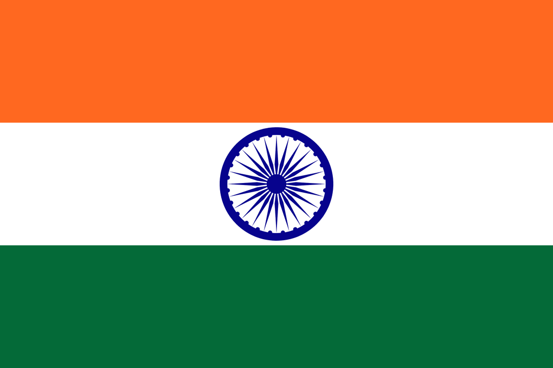 India flag, 3x5 ft polyester wall flag with grommets