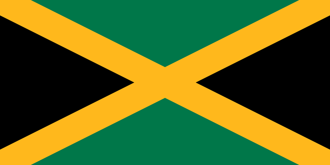 Jamaica flag, 3x5 ft polyester wall flag with grommets