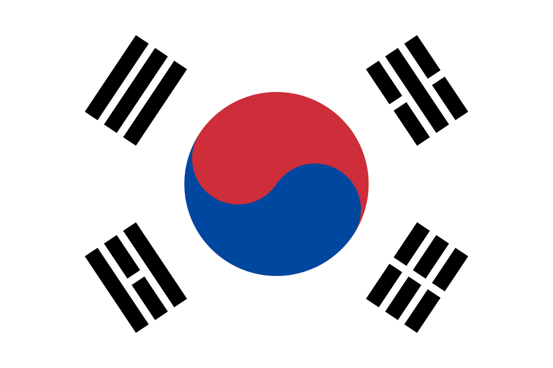 South Korea flag, 3x5 ft polyester wall flag with grommets
