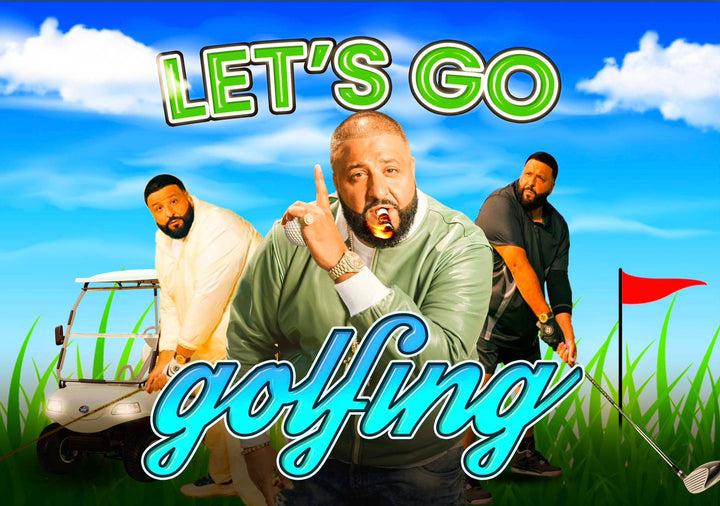 DJ Khaled Let's Go Golfing Flag