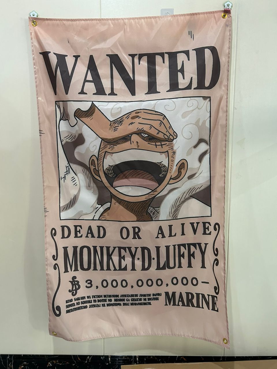 Luffy Wanted Poster Banner