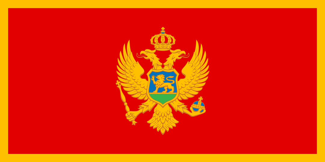 Montenegro flag, 3x5 ft polyester wall flag with grommets