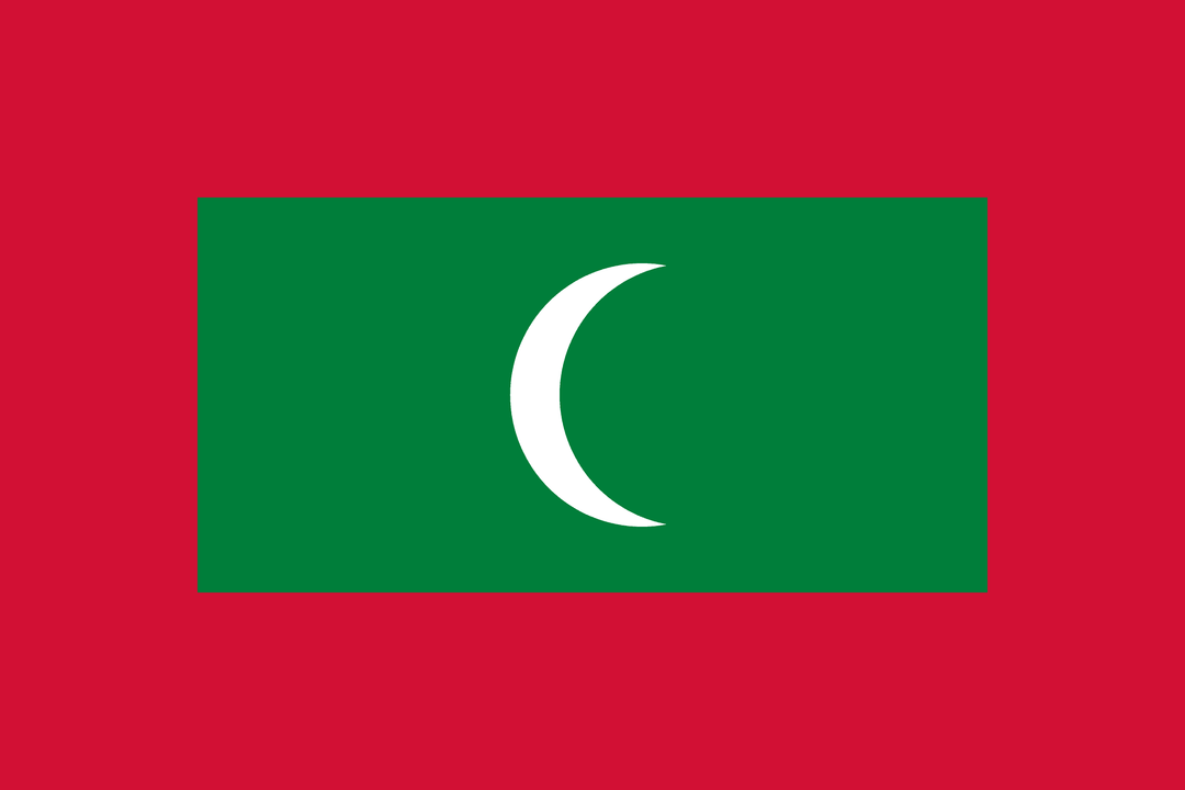Maldives flag, 3x5 ft polyester wall flag with grommets