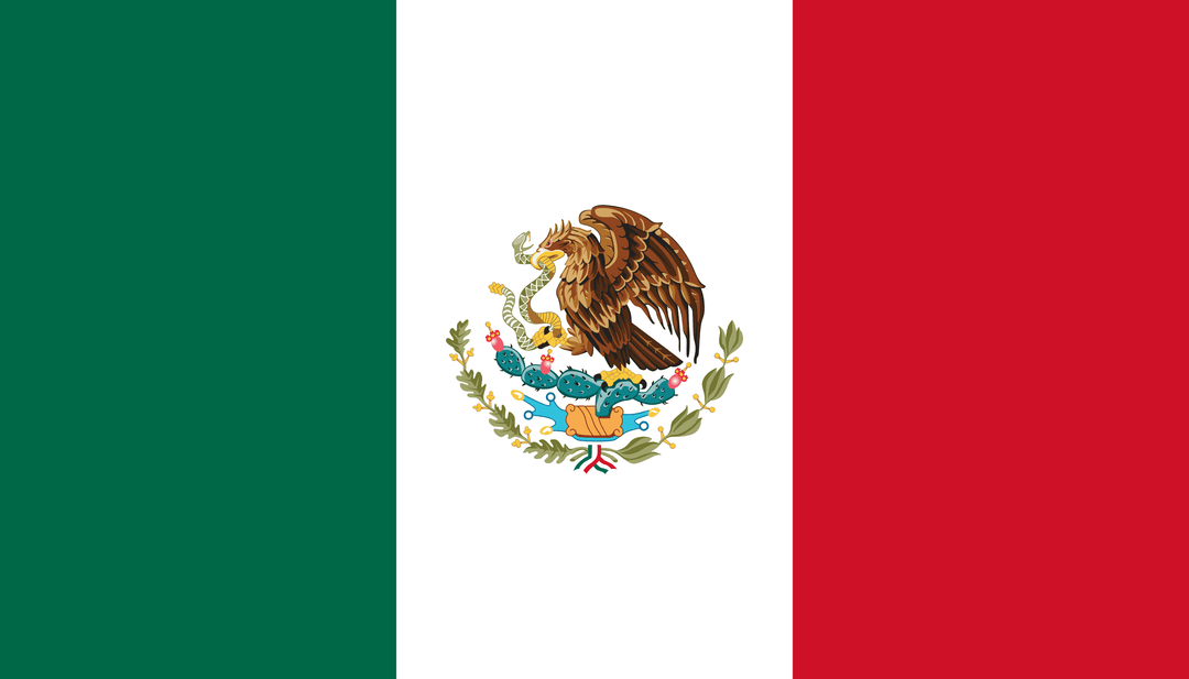 Mexico flag, 3x5 ft polyester wall flag with grommets
