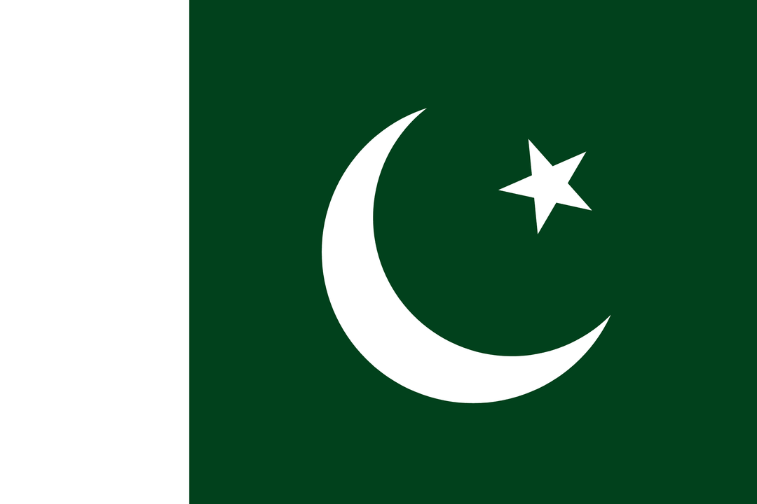 Pakistan flag, 3x5 ft polyester wall flag with grommets