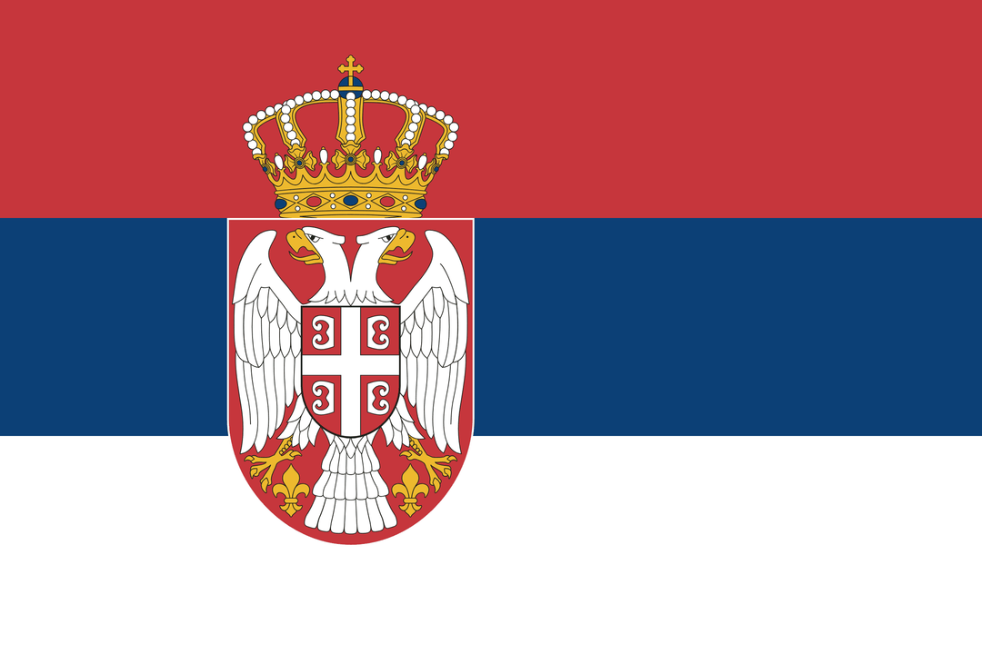 Serbia flag, 3x5 ft polyester wall flag with grommets