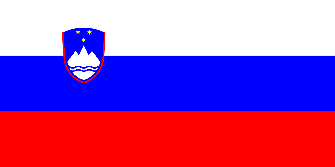 Slovenia flag, 3x5 ft polyester wall flag with grommets