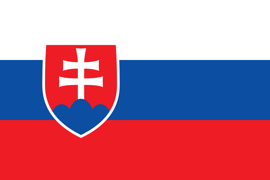 Slovakia flag, 3x5 ft polyester wall flag with grommets
