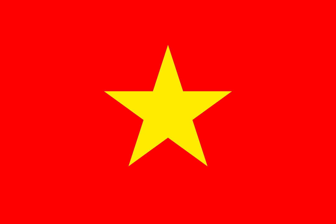 Vietnam flag, 3x5 ft polyester wall flag with grommets