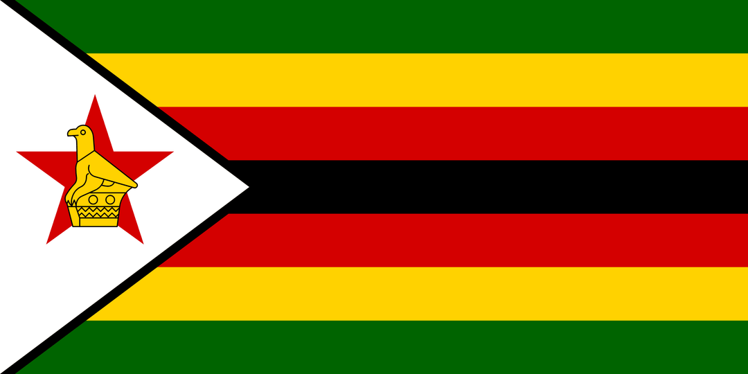Zimbabwe flag, 3x5 ft polyester wall flag with grommets